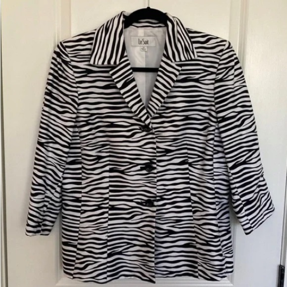 Le Suit Petite Jacket Sz 10P - Picture 1 of 7